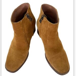 MADEWELL Bryce Suede Chelsea Ankle Boot Equestrian Brown Size 5.5